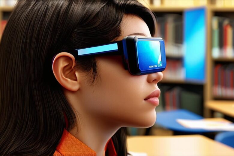 How is augmented reality implemented in educational settings?