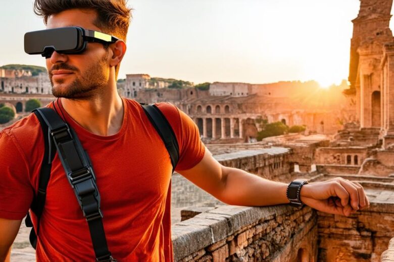 How is augmented reality applied in the tourism industry?