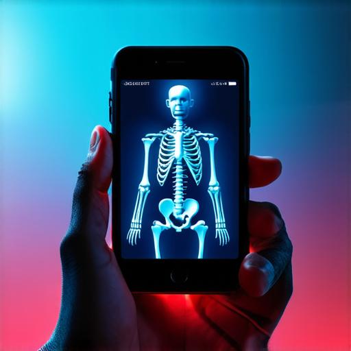 Which mobile app allows me to use augmented reality to view the human body